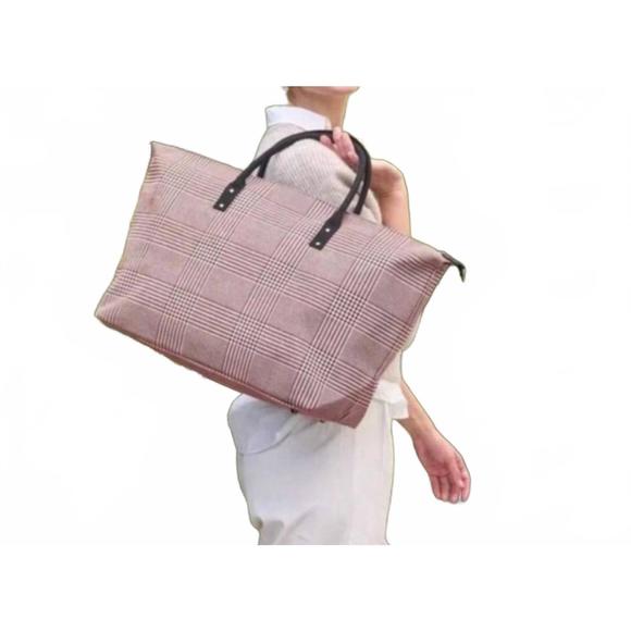 NEW LULU DHARMA weekender tote bag in pink - Picture 1 of 3